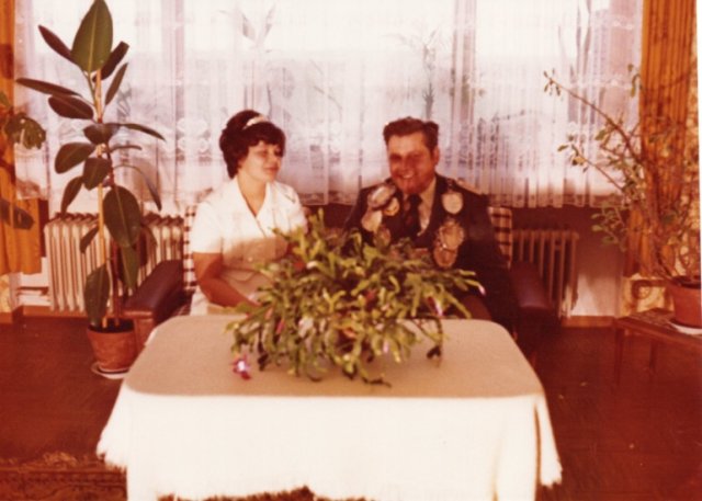 1972 Schützenkönig Willi Wollersheim mit Ehefrau Gisela